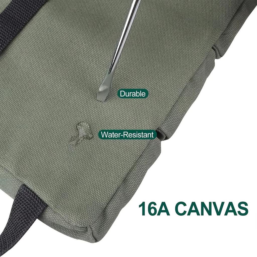 Tool Roll Bag,Multi-Purpose Roll Up Tool Bag,Wrench Roll,Canvas Tool Organizer Bucket,Car First Aid Kit Wrap Roll Storage Case