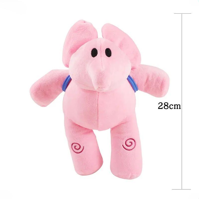 New Cute Plush Toy Childe Leisurely Pocoyo Plush Barto Duck Puppy Lula Aili Elephant Doll Birthday Gift Holiday Gift