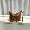 Genuine Leather Creative Foldable Geometric Handbag Women's New Cowhide Designer Niche Underarm Bag Light Luxury Commuter Bag