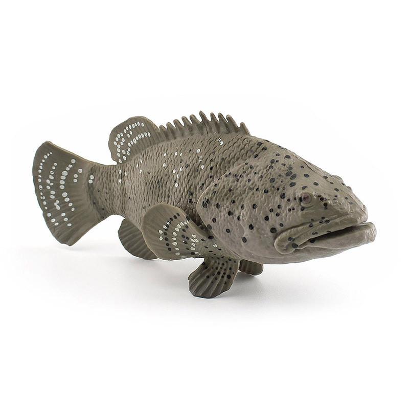 Sea Anglerfish Epinephelus Animal Fish Model Desktop Decor Collector Display