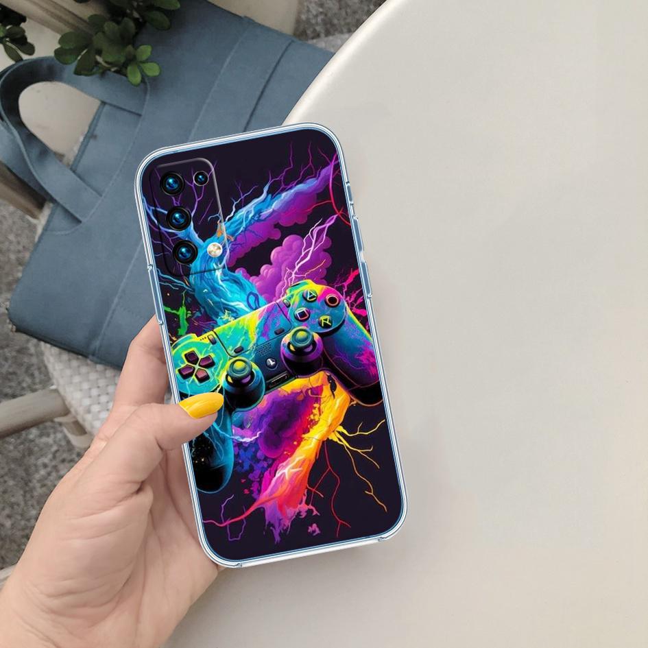 PP37 Game Over Soft Shell Transparent Phone Case for Motorola Moto G7 G8 G9 G84 G85 G73 G24 G15 Z2 Play Power Plus