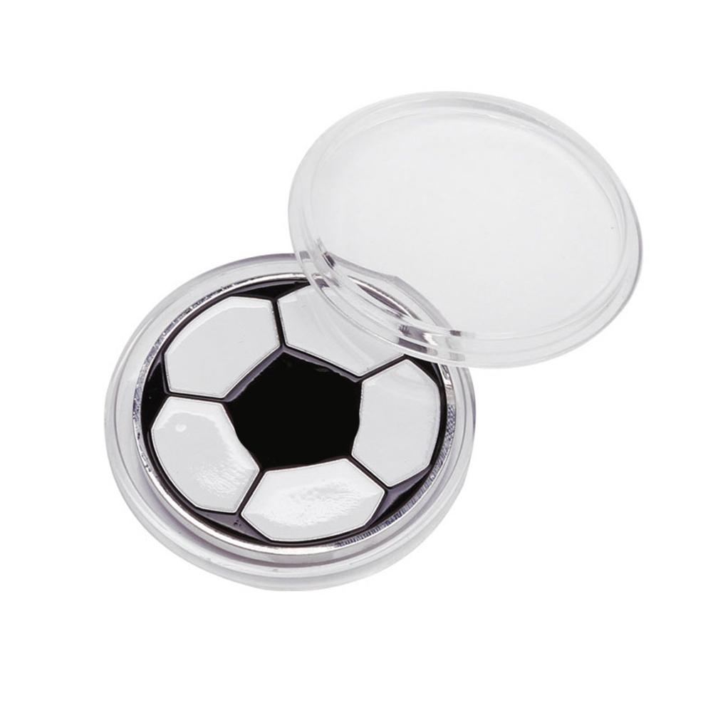 1PC Soccer Flip Coin Football Judge Referee Toss Coin Tool with Plastic Case