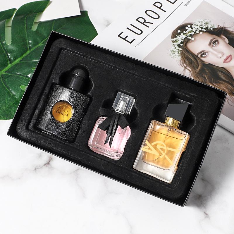 WARMKISS Women's Perfume Set: Free Woman & Black Opium Inverted Paris Trio