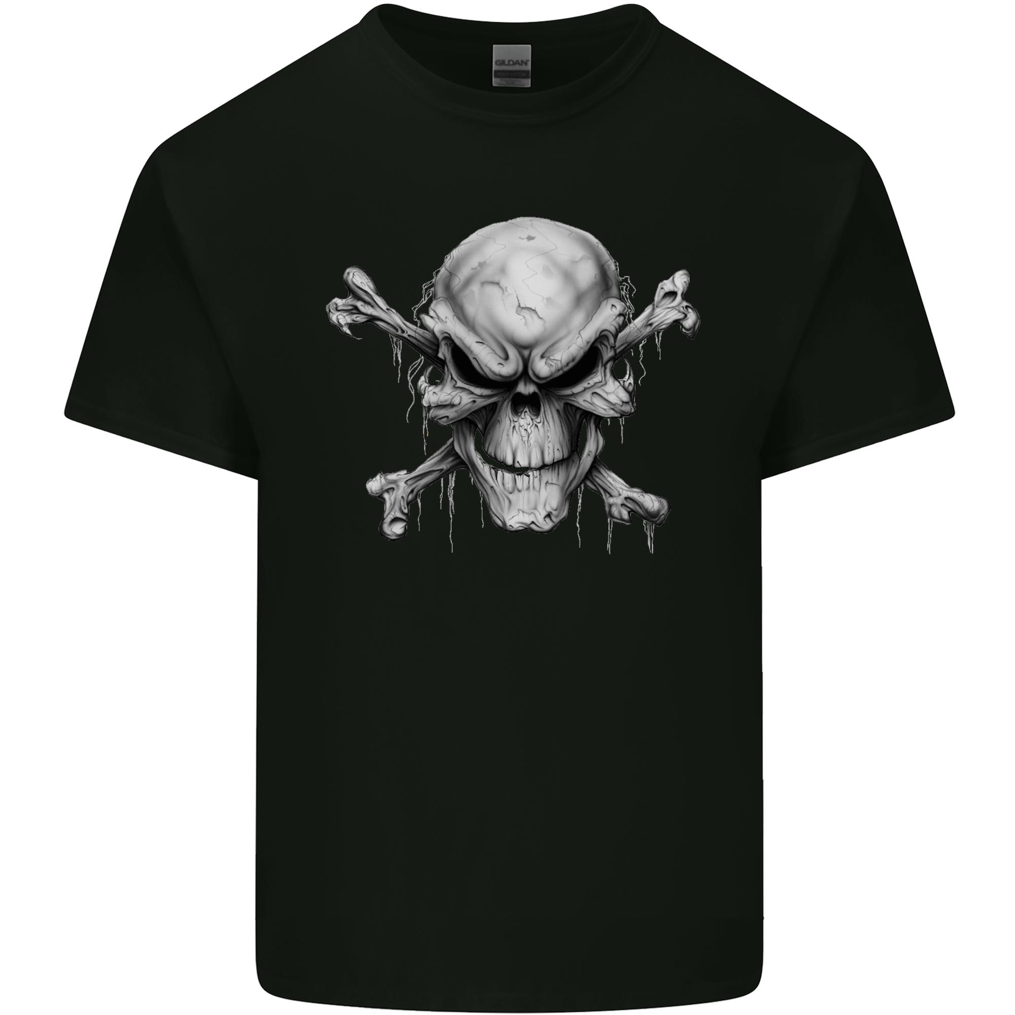 Unisexacing Demon Skull Unisexs Light Cotton TShirt S