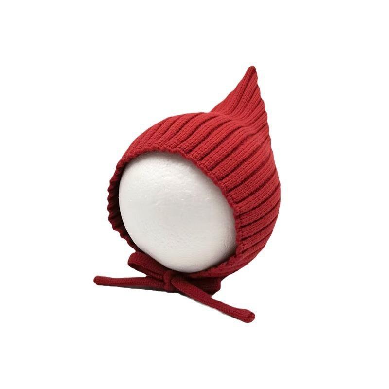 Children's Hat Winter Girl Boy Knitted Elf Hat Fashion Warm Pointed Hat Baby Ear Protector Wool Hat