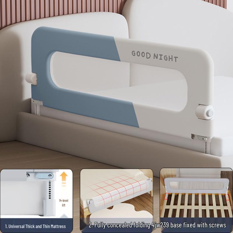 Folding Baby Bed Rail: Anti-Fall Protection Guardrail for Kids
