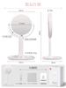 Fiorifiore Tabletop Mirror Magnification 10x with Adjustable 2000mAh USB Rechargeable Tabletop Makeup Ideal for Bedrooms and and a Popular Gift
