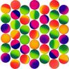 Children Bouncing Ball Elastic Balls Toys Rubber Jump Balls Splicing Colors Float Ball Indoor Fun Ball Toy for Kids Gifts TMZ