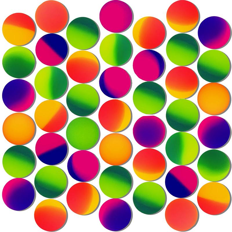 Children Bouncing Ball Elastic Balls Toys Rubber Jump Balls Splicing Colors Float Ball Indoor Fun Ball Toy for Kids Gifts TMZ