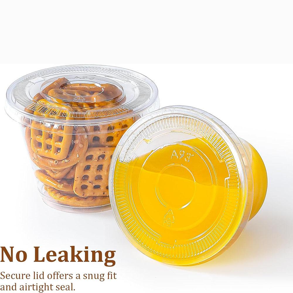 Bicchieri di Plastica Trasparente da 9oz con Coperchi Piatto Senza Foro, Bicchieri Usa e Getta per Gelato, Budino, Torta, Snack Smoothie, Milkshake, Bevande Fredde