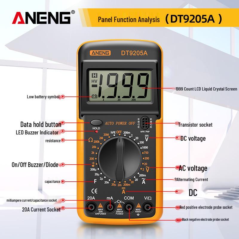 ANENG DT9205A High Precision Electrician's Digital Multimeter