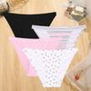 4Pcs/Set Sexy Women Ice Silk Low-waist Panties Female Traceless Briefs Ladies Comfortable Lingerie G-String Underpants
