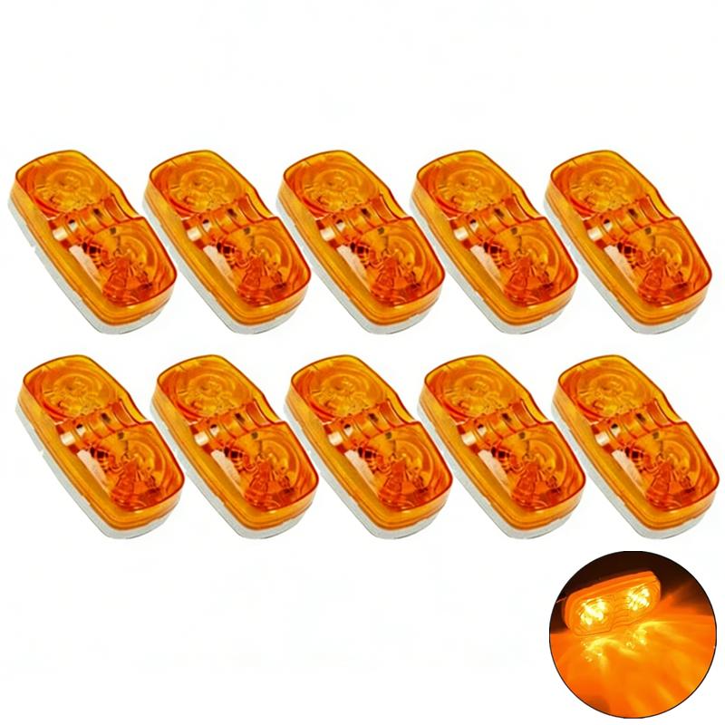 

10PCS Trailer Side Marker LED Light 10LED Clearance Lamp For Car Truck Side Lights Lorry Signal Indicator External Lights