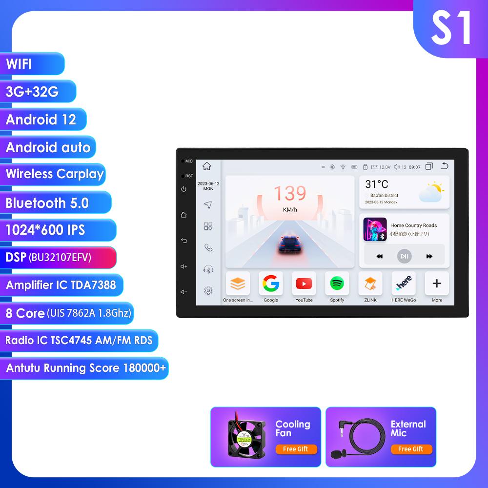 Hizpo 2 din Car AutoRadio GPS Android Multimedia Player Universal 7" Audio Navigation For Volkswagen Nissan Hyundai Kia Toyota Intelligent RDS SWC DVR