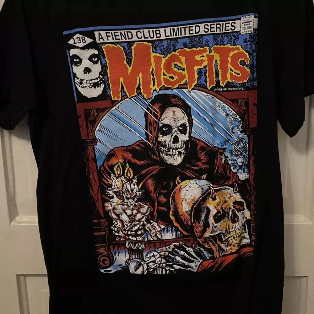 90s Misfits Band Classic Style Black Unisex T shirt S5XL QT1342 Unisex T-Shirt S