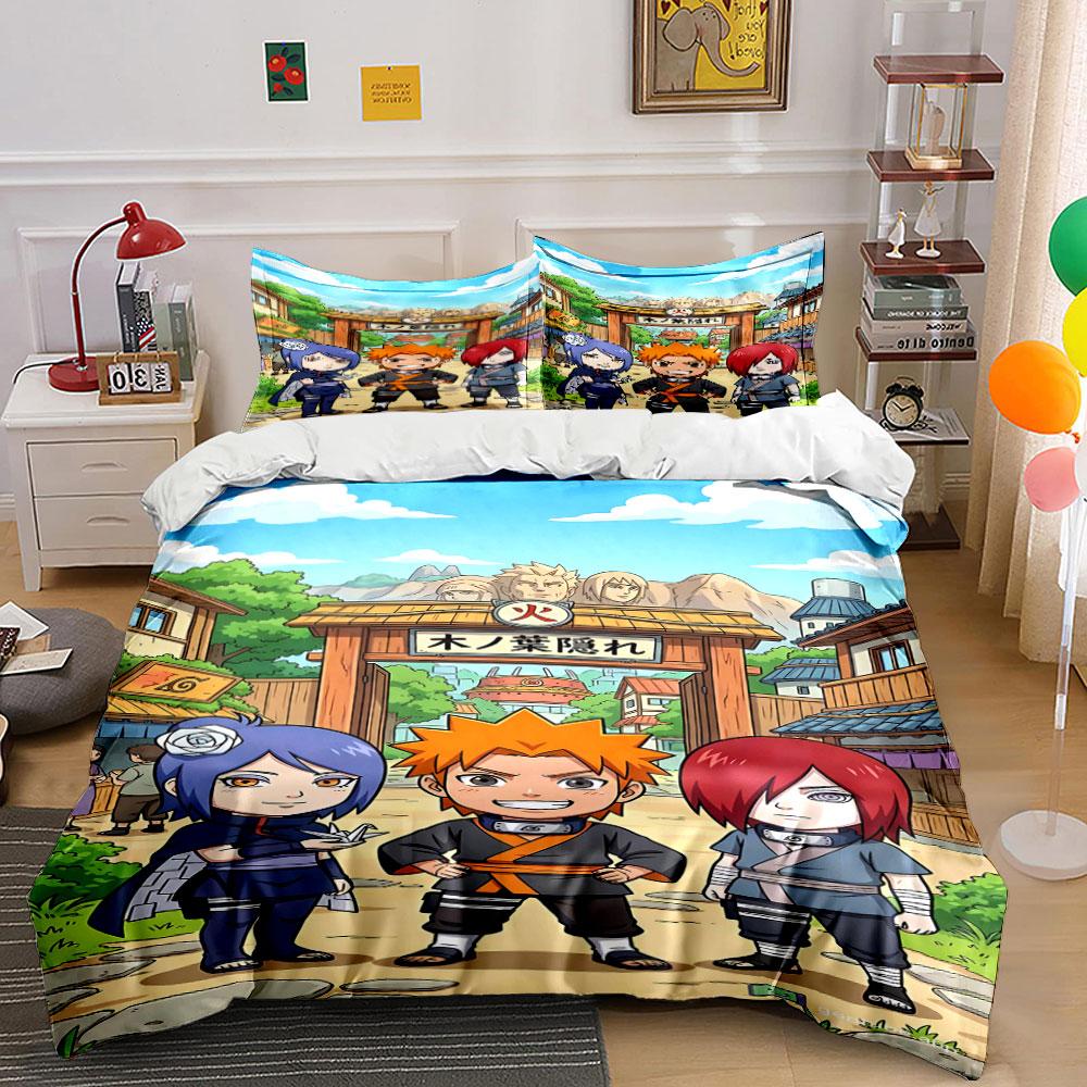 

Anime characters with background. Bedding sets Duvet cover sets Duvet covers Pillowcases(1 * Duvet Cover 2 * Pillowcases, without duvet insert) 135x200cm