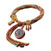 Tibetan Zodiac Guardian Bracelet: Handmade Woven Buddha Hand Rope for Women