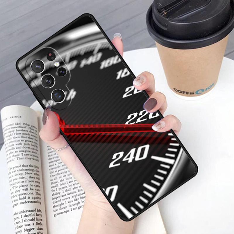 Car Speed Dashboard Phone Case Cover For Samsung Galaxy S24 S25 Ultra S21 S22 Ultra S10E Note 10 Plus Note 20 FE S23