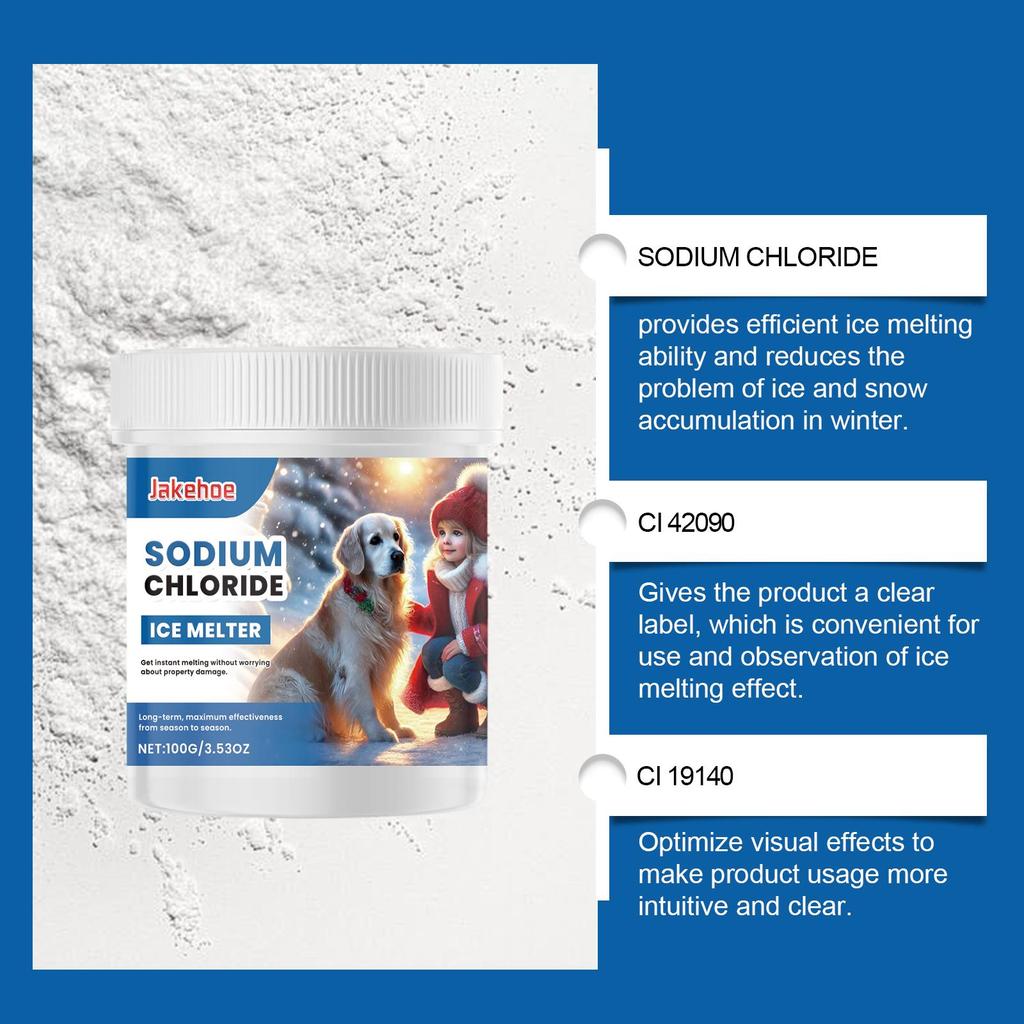 Pet Friendly Ice Melt Winter Concrete Floor Streets Pet Friendly Ice Melt Snow Melt 100g