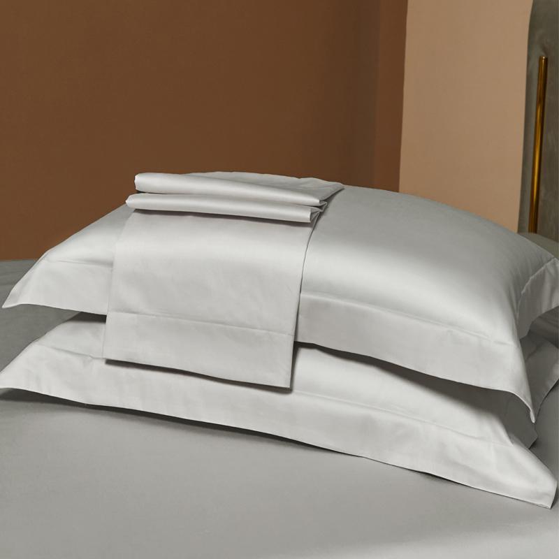 Premium Long-Staple Cotton Pillowcase Set - 100% Pure Cotton, Solid Color, 48x74cm (2-Pack)