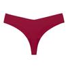 European and American large-size underwear one-piece seamless nude feeling sexy low-waist breathable quick-drying thong female tback