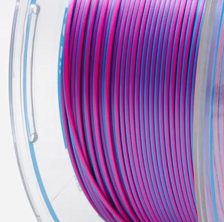 PLA Filament Dual Color Gradient 3D Printer Material Color Changing Smooth and Silky PLA Plastic 1.75mm 1KG China Factory Maker