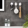 0020 Oval White Sticky Hooks - Strong Plastic Hooks for Festive Use