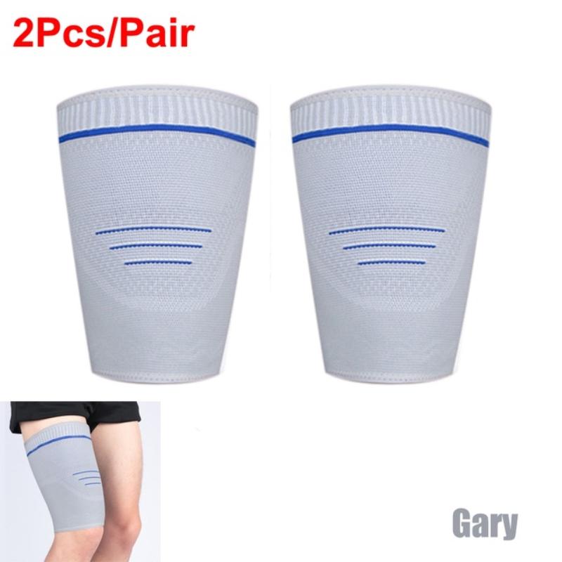 1Pair Thigh Compression Sleeve, Hamstring Compression Sleeve for Quad Pain Relief & Recovery,Thigh Support Protector Muscle