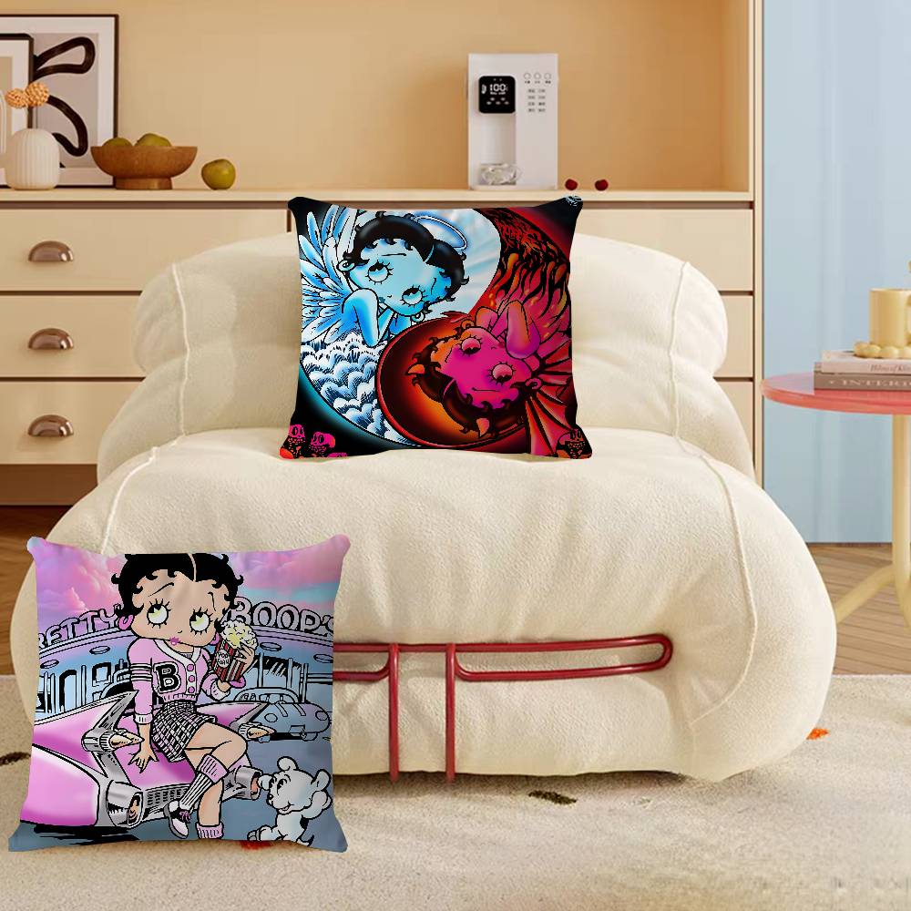 Cute B-Betty Boop Personalized Pillow Dust Cover Bedroom Kids Party Decoration Pillowcase Birthday Children Gift