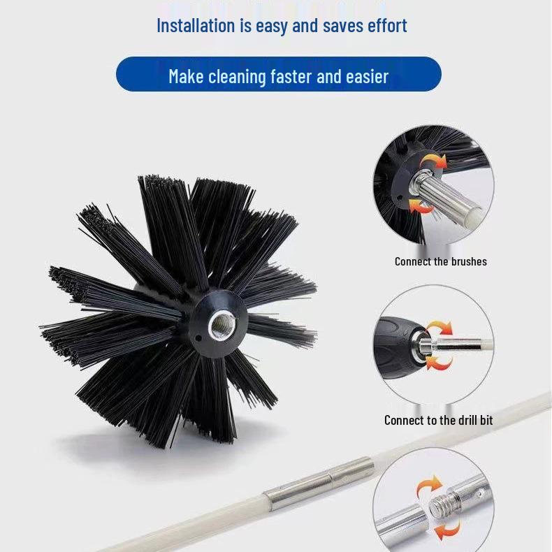 Extendable Bendable Chimney & Dryer Duct Cleaning Brush