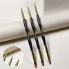 3 Piece French Stripe Manicure Liner Brush Set Tip Ultra Fine Line Drawing Pen Double Ended Gel Paint Brushes Manicure Tools