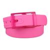 Fashion Women Candy Color Unisex Silicone Belt Square Pin Buckle Belts for Jeans Pants Chic Luxury Brand Waistband