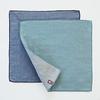 Top Factory Imabari Towel Handkerchief Men Women 25cm25cm Gift Brand Cotton Set Iroha Plain Gauze B 2 Pieces (Dark Blue Light Blue)