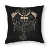 pc Celestial Dragon Pattern Pillow Cover Gold and Black Mythical Art Cushion Case for Living Room Bedroom Home Decor Gift