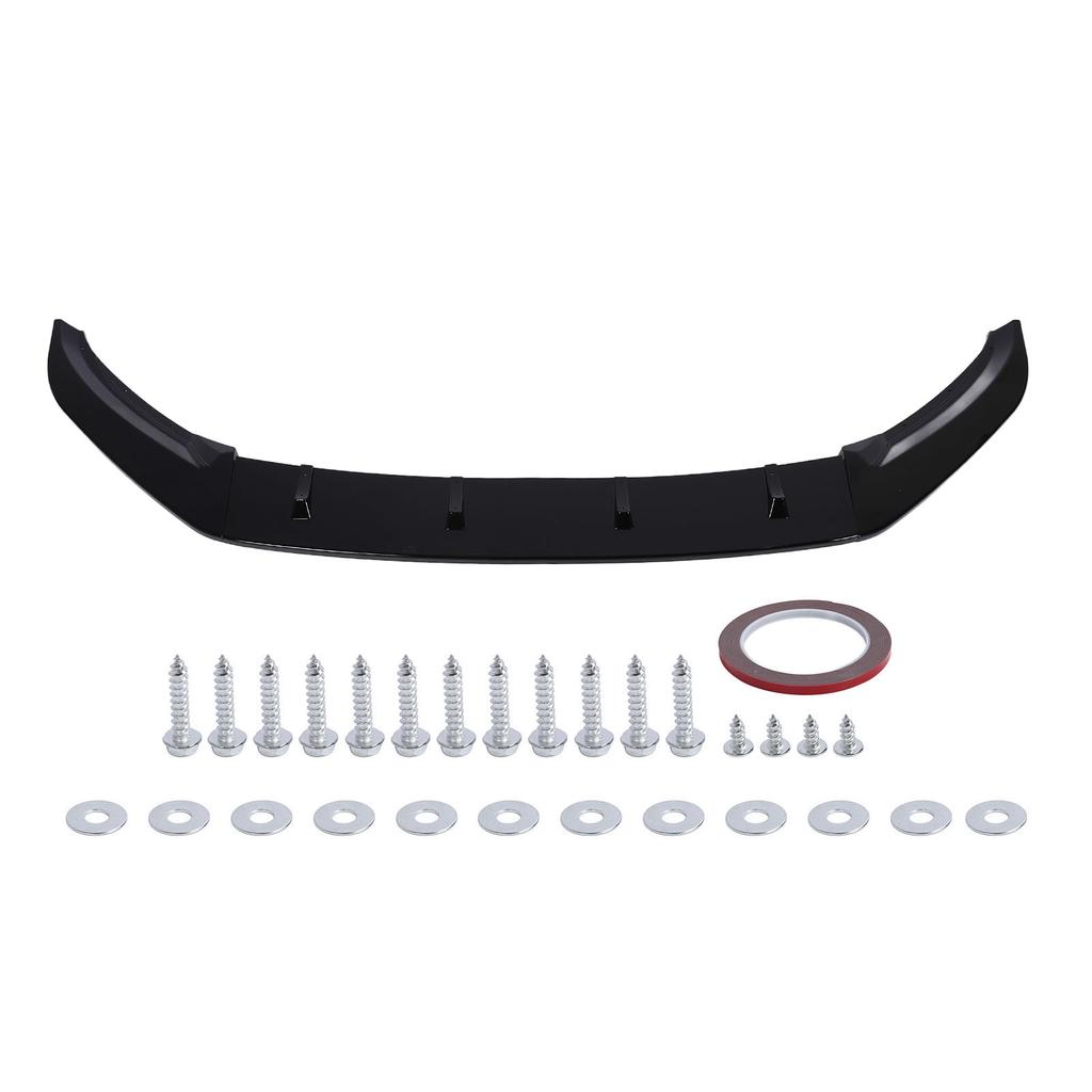 3PCS Front Bumper Lip Improved Driving Stability Front Bumper Lip Spoiler Splitter Body Kit Glossy B