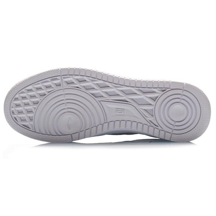 Li Ning Synthetic Leather Cushioning Lightweight Low top Skateboard Shoes Women's White Red Blue AGCP128-4