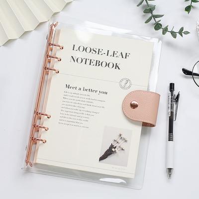 Σημειωματάριο Planner Απλό στυλ Εύκολο στη μεταφορά Διαφανές βιβλίο περιοδικού Σημειωματάριο με χαλαρά φύλλα για μαθητές