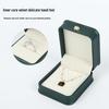 Crown Waist-Cinched PU Leather Jewelry Box for Earrings, Rings, Pendants, Necklaces, and Bracelets