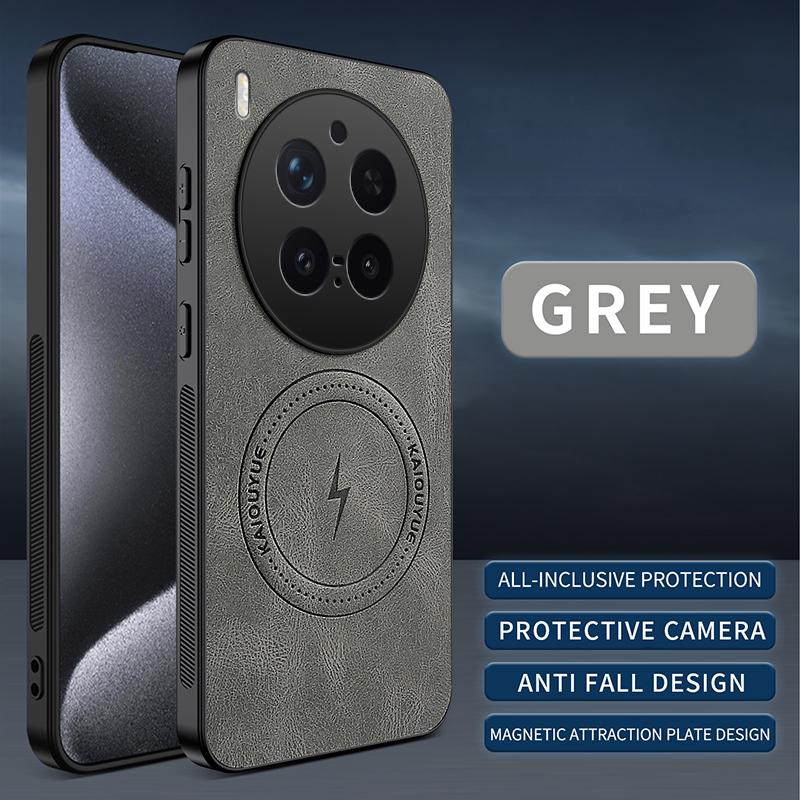 Für VIVO X300 Pro Hülle für Magsafe Luxuriöses Schafsleder Magnetische Matte Abdeckung für VIVO X 300 X300pro Stoßfest Fallschutz Bumper