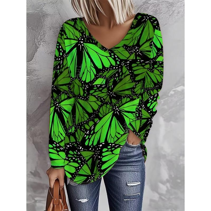 Women's T-Shirt,3D Printing,O Neck,Long Sleeve,Casual,Lightweight Top,halloween,Hip Hop ,Large Size,Fashion