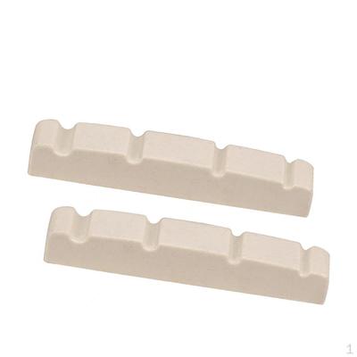 2pcs String Pre-slotted Nut Electric Bass for Guitar Maker 44x5.8x8mm