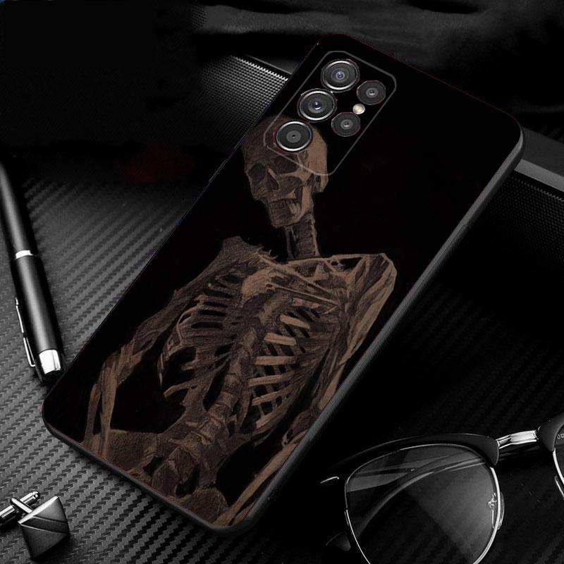 Skeleton Art Phone Case For Samsung Galaxy S25 S24 S23 S22 S21 Ultra S24 S23 S22 S21 S25 Plus S24 S25 FE