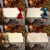 Festlicher Weihnachtstischdecke Restaurant Küchentischdecke Wohnzimmer Heimdekoration Rechteckige Partydekoration
