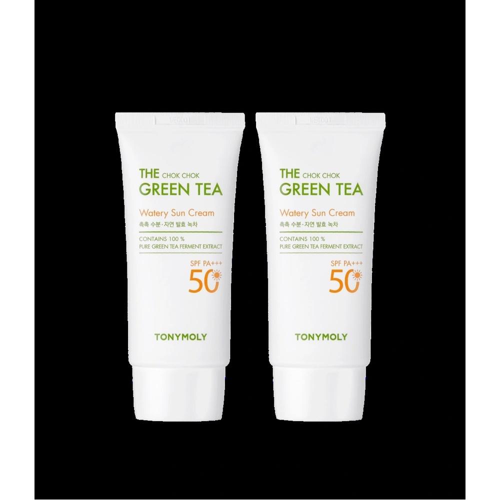 TONYMOLY The Chok Chok Green Tea Watery Sun Cream Double Set