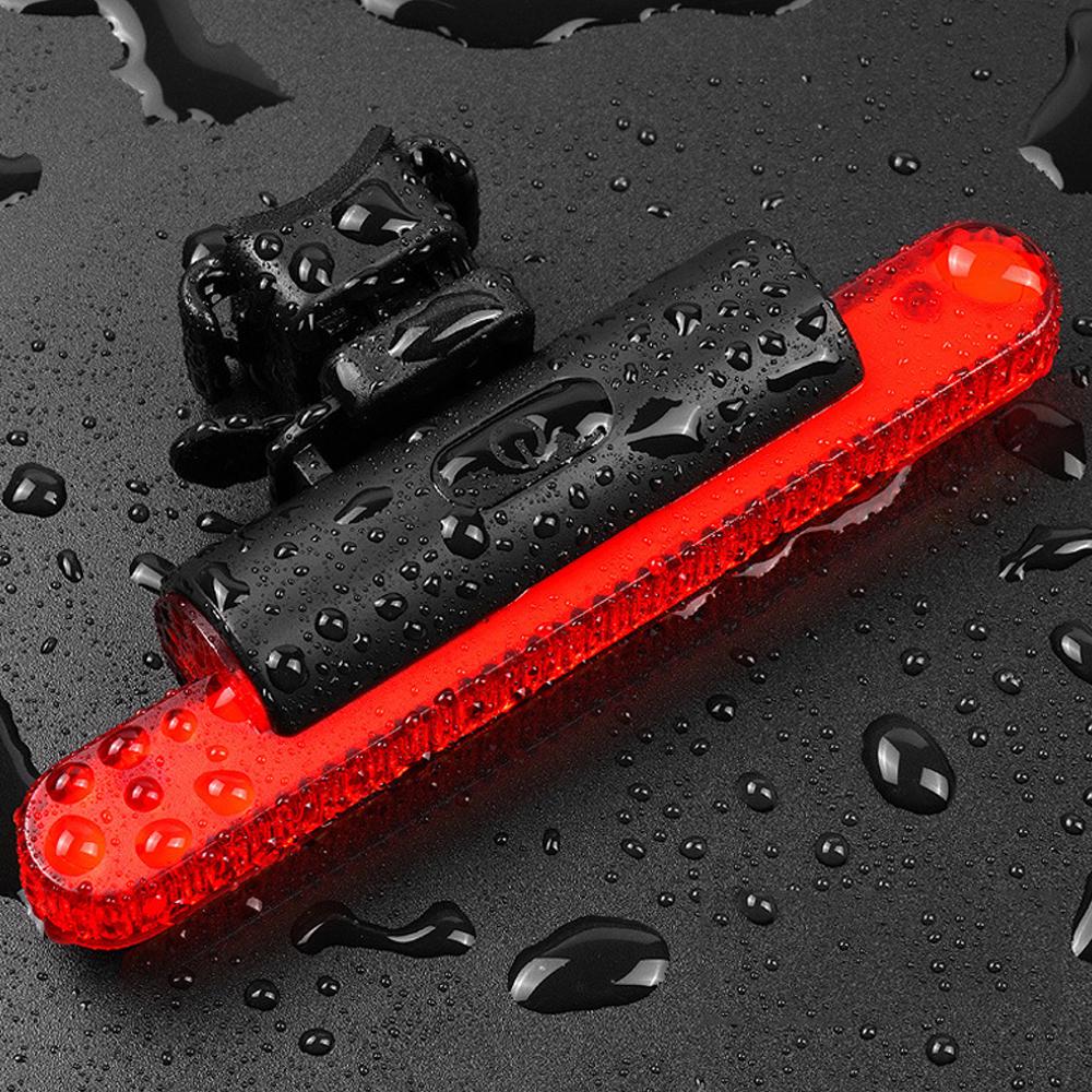 USB Rechargeable Bicycle Warning Red Light Bike Tail Light Bike Rear Lamp Safety Night Cycling