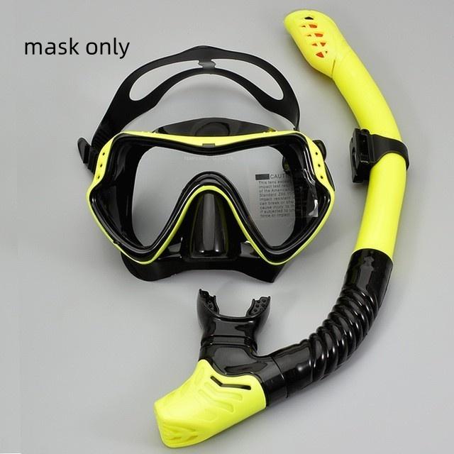 

Профессиональная маска для подводного плавания с аквалангом, набор для снорклинга, оборудование для тренировок дайвингу на открытом воздухе, силиконовые очки для дайвинга, дыхательная трубка, новый mask only
