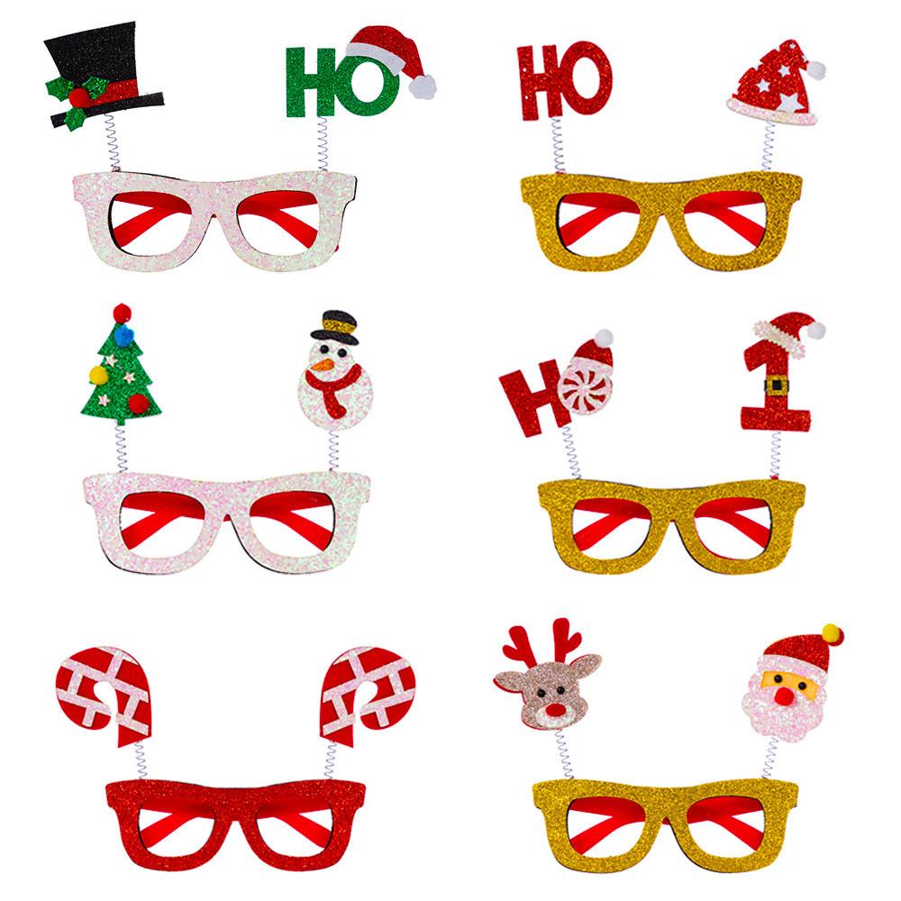 Festive Glasses Christmas For Kids And Adults Featuring Santa Reindeer Designs Snowman