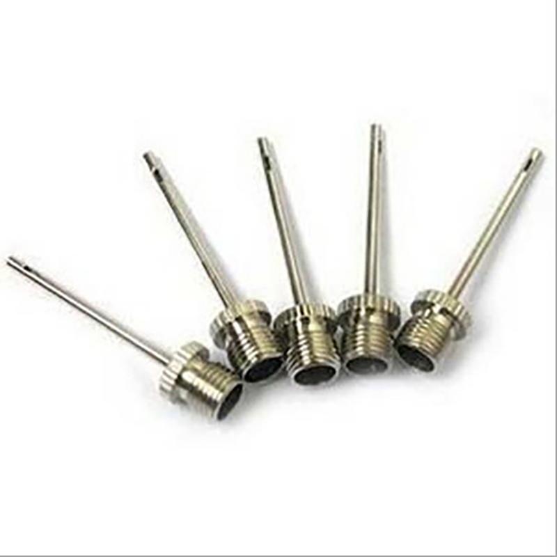 50PCS Stainless Steel Sports Ball Inflating Pump Pins Soccer Football Basketball Air Valve Adaptor Needle for Inflatable Sports