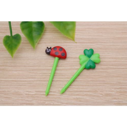 Torune Character Bento Picks, Honey & Flower Picks, Set of 16, ABS