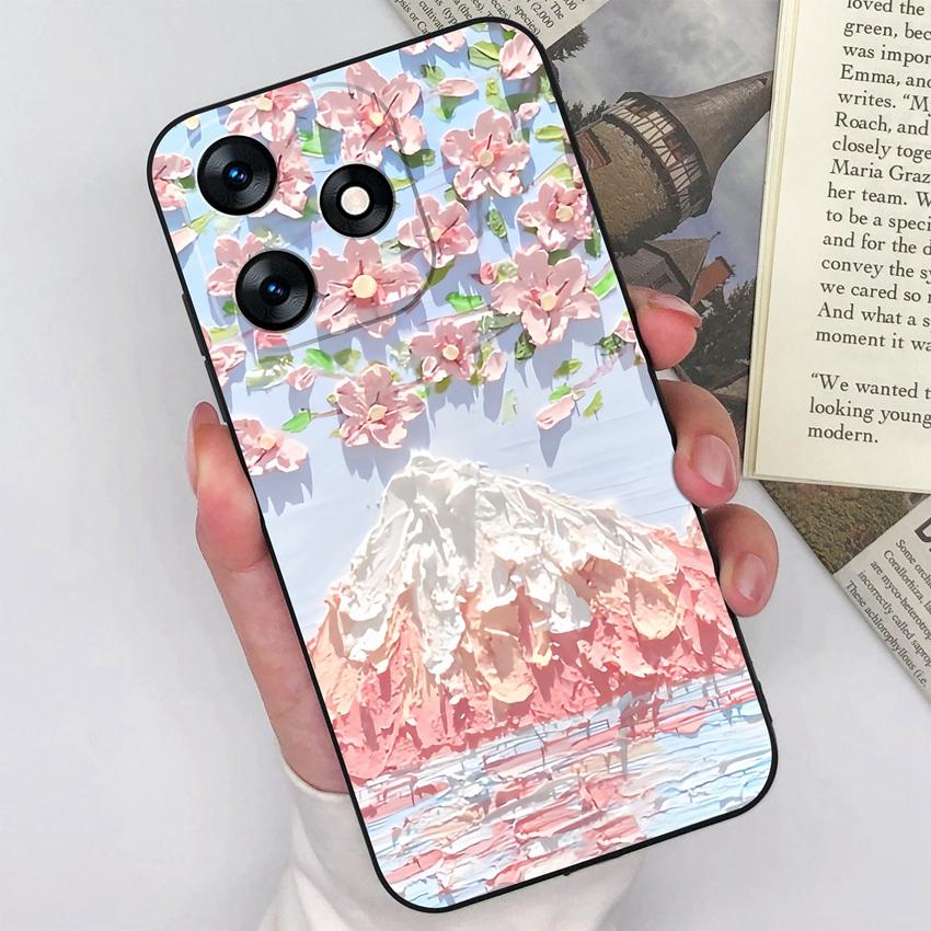 For Tecno Spark 10 9 8 7 5 Pro 4 5 Air 8C 8P 7P 7T Phone Case Pretty Bow Patterns Soft Matte Silicone Anti Slip Durable Fashion Shell For Tecno Casing